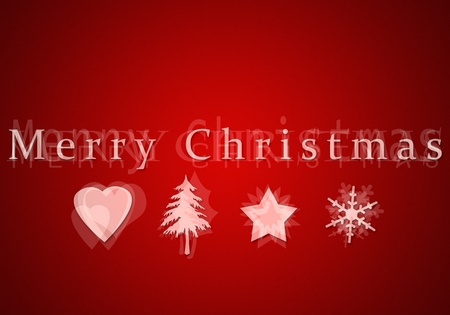 An image of a nice merry christmas postcardの写真素材