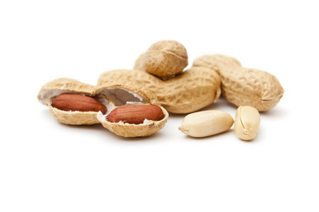 An image of some nice peanuts on white background