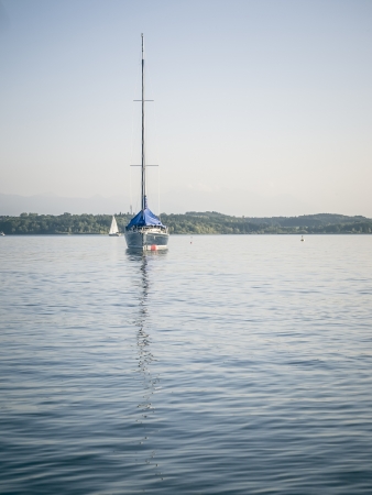 An image of the Starnberg Lake in Germanyの写真素材