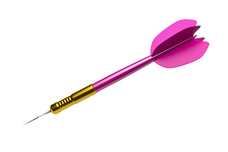 An image of a pink dart arrowの写真素材
