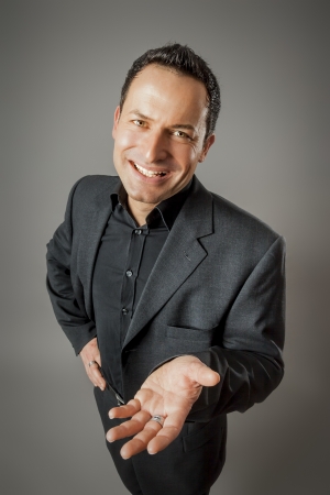 An image of a handsome business man の写真素材