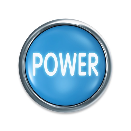 An image of a stylish power buttonの写真素材
