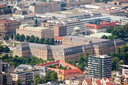 An image of the nice city Stuttgart in Germanyの写真素材