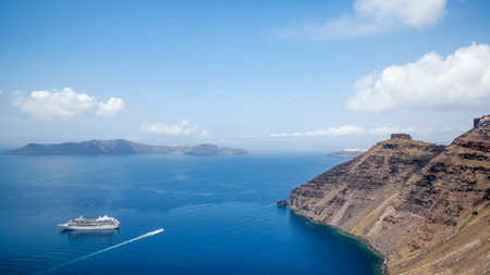 An image of a nice Santorini viewの写真素材