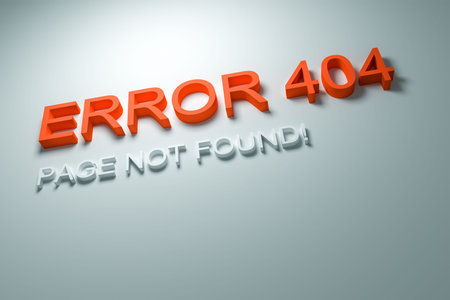 An image of an Error 404 - Page not found!