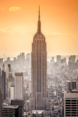 An image of the Empire State Building in New York