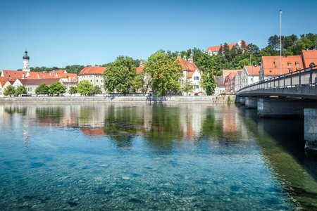 An image of the beautiful Landsberg am Lech at Bavaria Germanyの写真素材