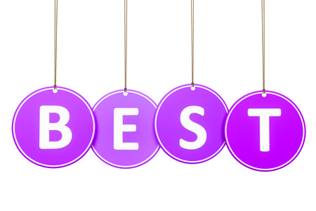 An image of some tags with the word bestの写真素材