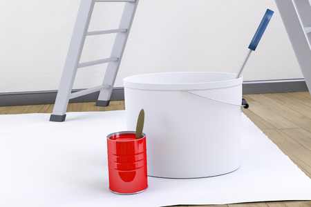 3d render of some typical redecorate utensilsの写真素材