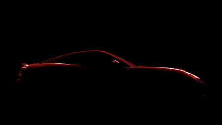 An image of a red sports car silhouette
