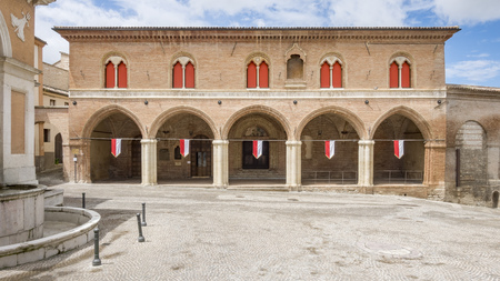 An image of a building in Fabriano Italy Marcheの写真素材