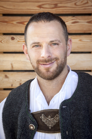 An image of a handsome man with a beardの写真素材