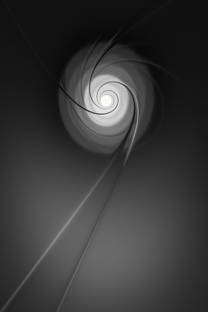 3d illustration of light reflections in a pipeの写真素材