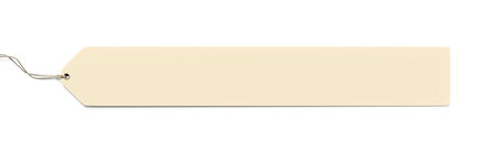 3d illustration of a typical price tag isolated on white backgroundの写真素材