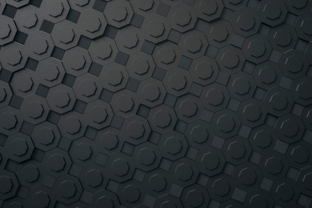 3d illustration of a dark gray abstract background