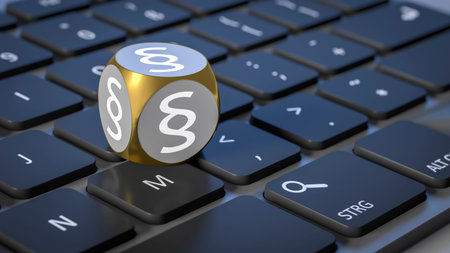 3d rendering of a cube with signs for email phone and letter