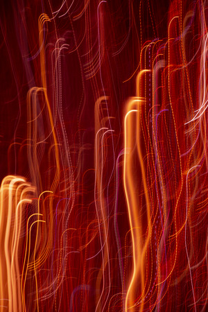 An image of red moving lights backgroundの写真素材
