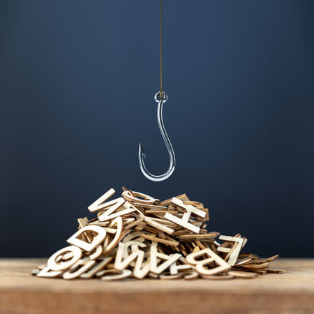 An image of a pile of wooden letters with a hook