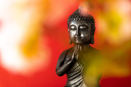 An image of a buddha statue sign for peace and wisdom