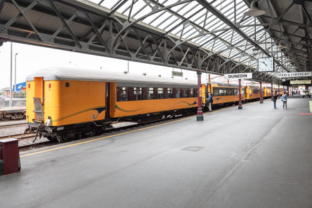 An image of the railway station of Dunedin south New Zealand
