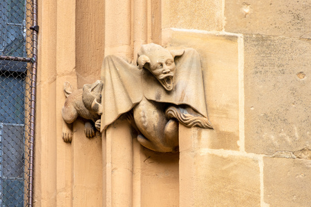 An image of a detail of Saint Theobald's Church, Thannの写真素材