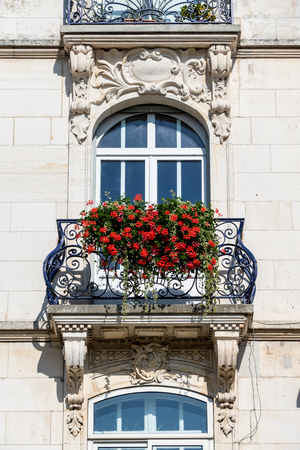 An image of a balcony in Belfort, Franceの写真素材