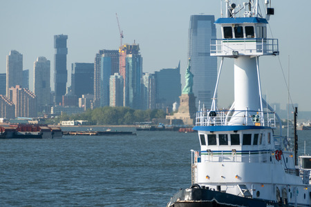 An image of the Statue of Liberty in New Yorkの写真素材