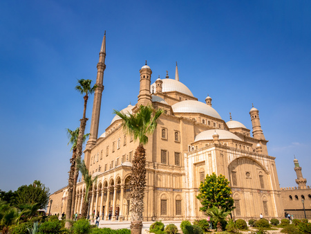 An image of the Mosque of Muhammad Ali in Cairo Egypt at daytimeのeditorial素材