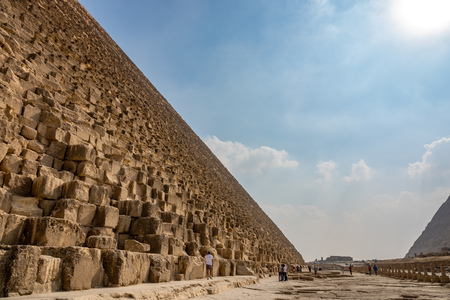 An image of the Pyramids at Giza Cairo Egyptの写真素材