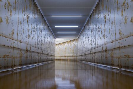 A typical underground corridorの写真素材