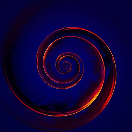 An image of a fire spiralの写真素材