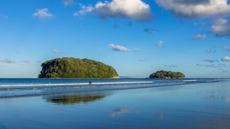 An image of Bay Of Plenty beach New Zealandの写真素材