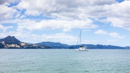 An image of an ocean view at New Zealand Coromandelの写真素材