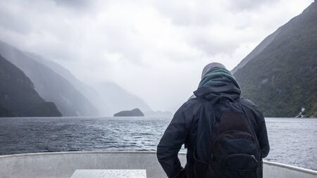An image of the Doubtful Sound Fiordland National Park New Zealandの写真素材