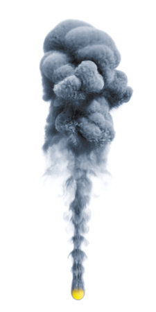 Smoke isolated on white