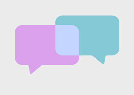 An illustration of a speech bubbles conversation symbolの写真素材