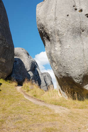 An image of a landscape scenery at Castle Hill New Zealandの写真素材