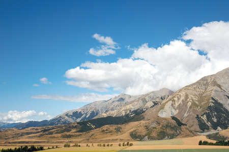 An image of a landscape scenery at Castle Hill New Zealandの写真素材