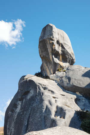 An image of a landscape scenery at Castle Hill New Zealandの写真素材