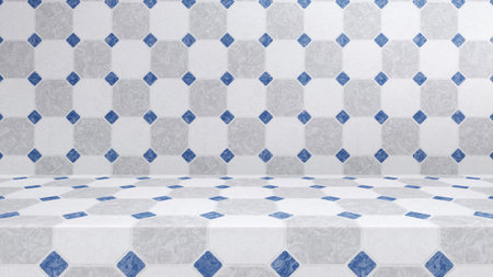 Empty modern studio table room background, product display with copy space for display of your...