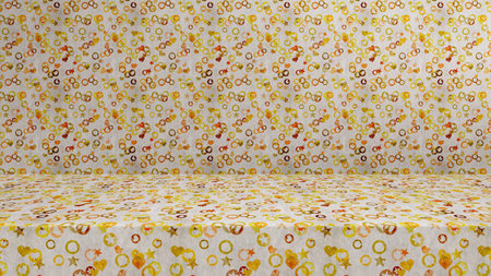 Empty modern studio table room background, product display with copy space for display of your...