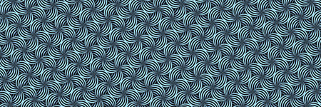 An illustration of a bright blue abstract flower swirl background