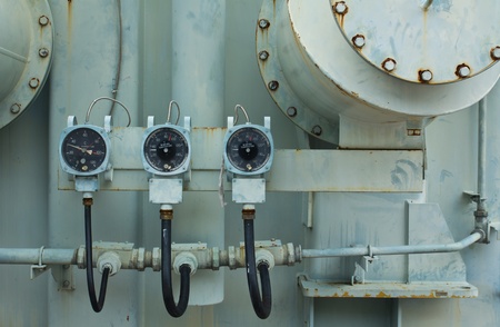 Temperature gauge of transformerの写真素材