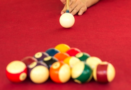 Playing pool, Billiardの写真素材