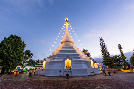 Doikongmu Stupa in the temple at Mae Hong Son province in northern part of Thailandの写真素材