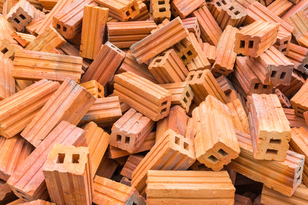 Heap of bricksの写真素材