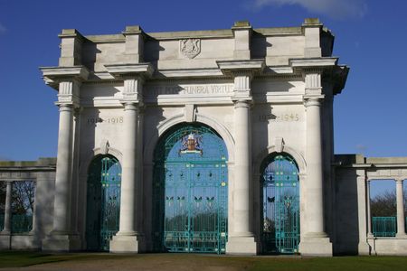 A War Memorial In A U.K. Cityのeditorial素材