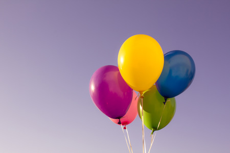 Color balloons backgroundの写真素材