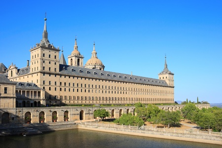 The Royal Seat of San Lorenzo de El Escorial is a historical residence of the kings of Spain, in the town of San Lorenzo de El Escorial, about 45 kilometers of the capital, Madrid, in Spain.のeditorial素材