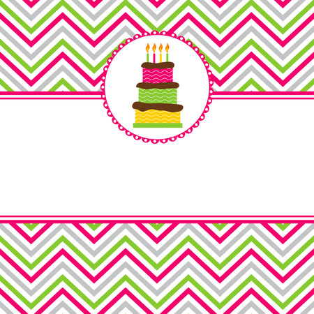 Vector happy birthday card template with white space for the textのイラスト素材